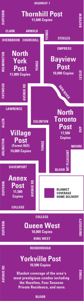 Post City Distribution Map