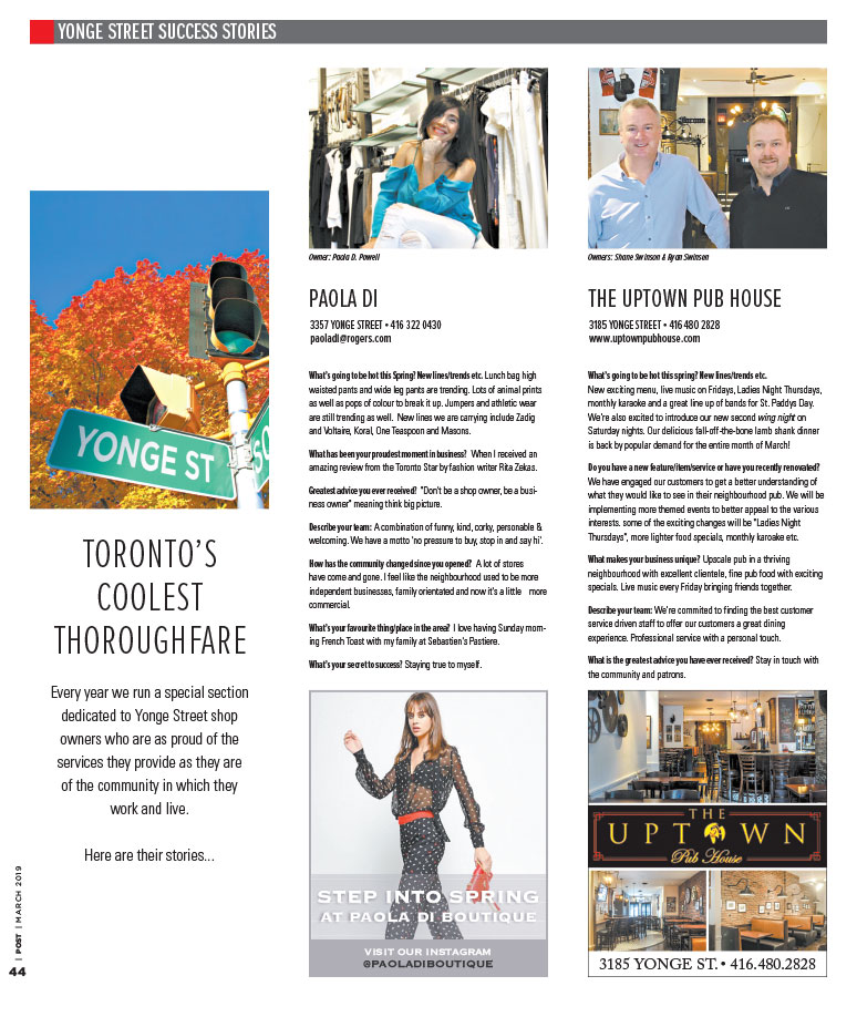 Yonge Street Success Stories